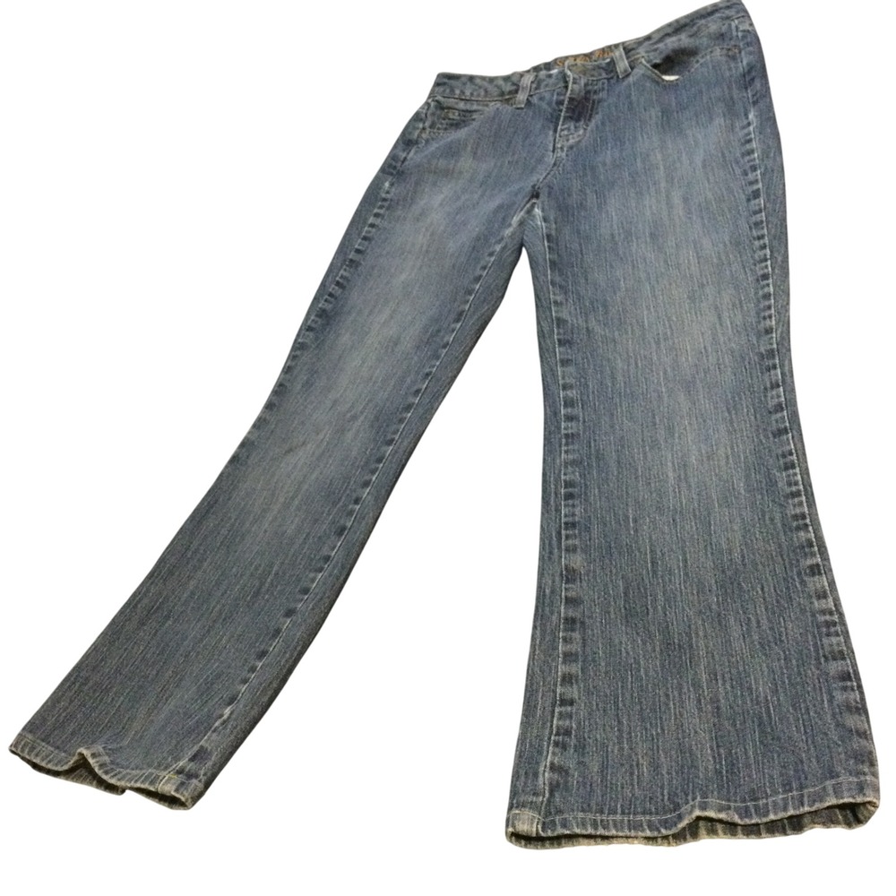 St John Bay Womens Blue Wash Flare‎ Jeans Size 28